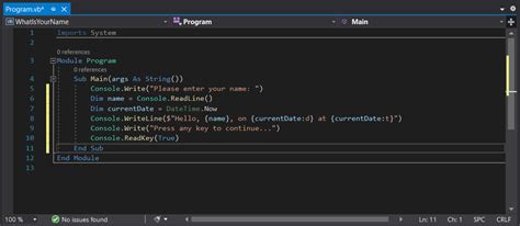 Get started coding with Visual Basic (VB) .